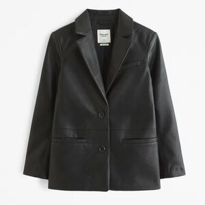 Abercrombie and Fitch Vegan Leather Blazer